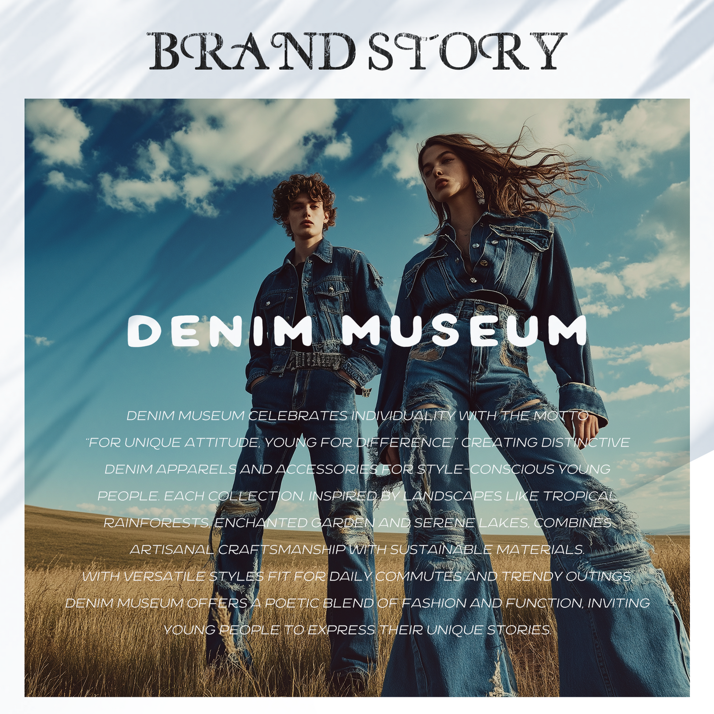 DENIM MUSEUM Azure Mirage джинсы сөмкесі - жас әйелдерге арналған арманды көбелек акцент сөмкесі, Azure Flutter және Flutter Mirage