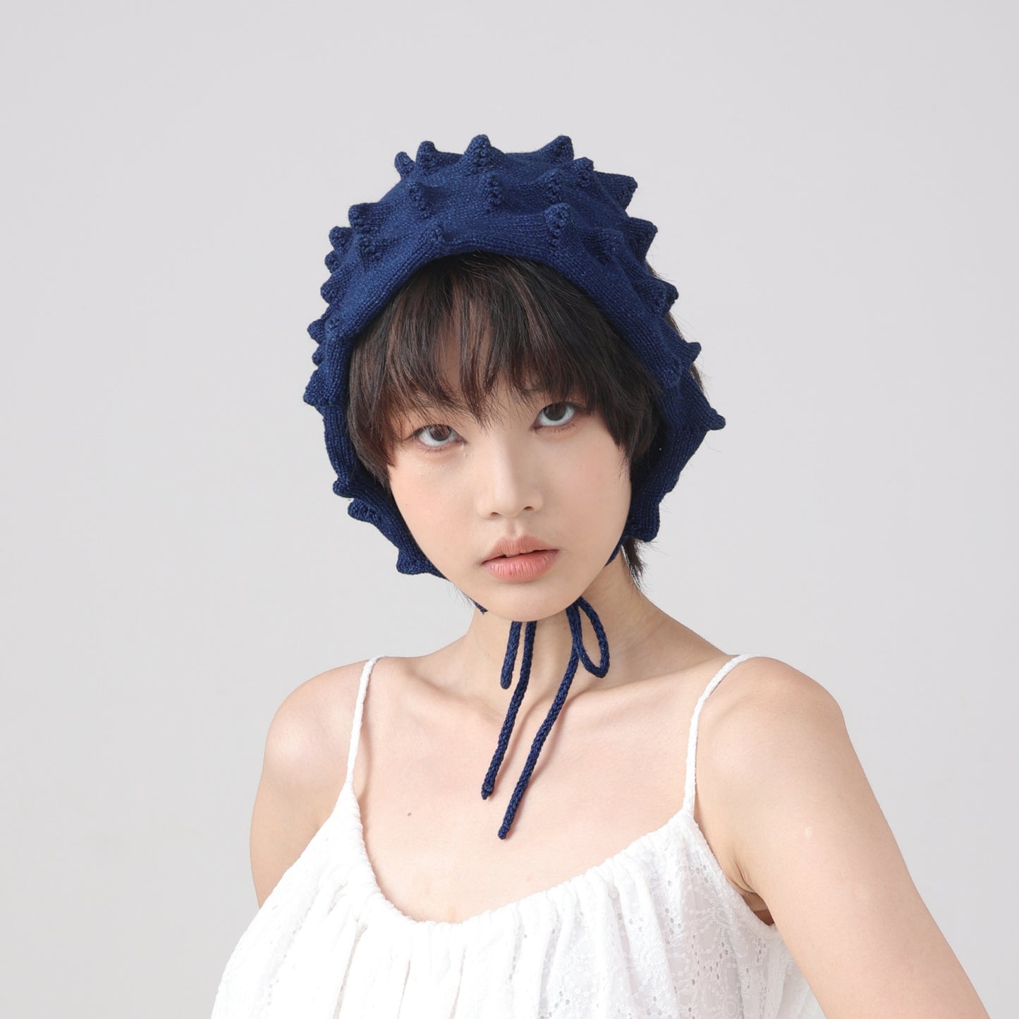 Trendy Spiky Denim Headscarf - A Bold Styled Fashion Statement, Soft, Street Design for Women