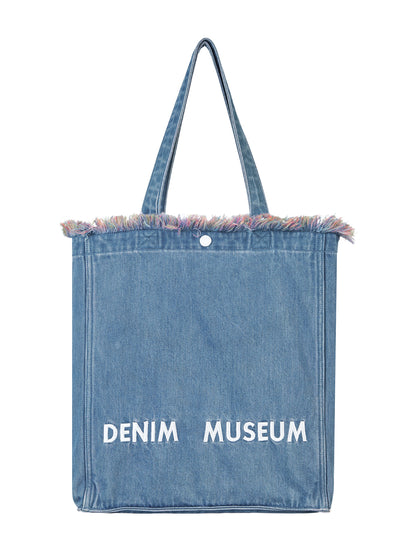 DENIM MUSEUM Forest Glow Series - Tassel Denim Bag, Dreamy Nature Style, Ethereal Artistic Choice for Women