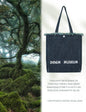 DENIM MUSEUM Forest of Solitude Denim Tote – Triple Blue Shades Inspired by Nature’s Mystique, with Dreamy Fringe Detail for Women